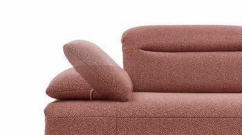 Ecksofa Himolla aus Stoff in Rot himolla Ecksofa Signa mit Funktionen roter Stoffbezug & Metallfüße - ca. 291 x 230 cm