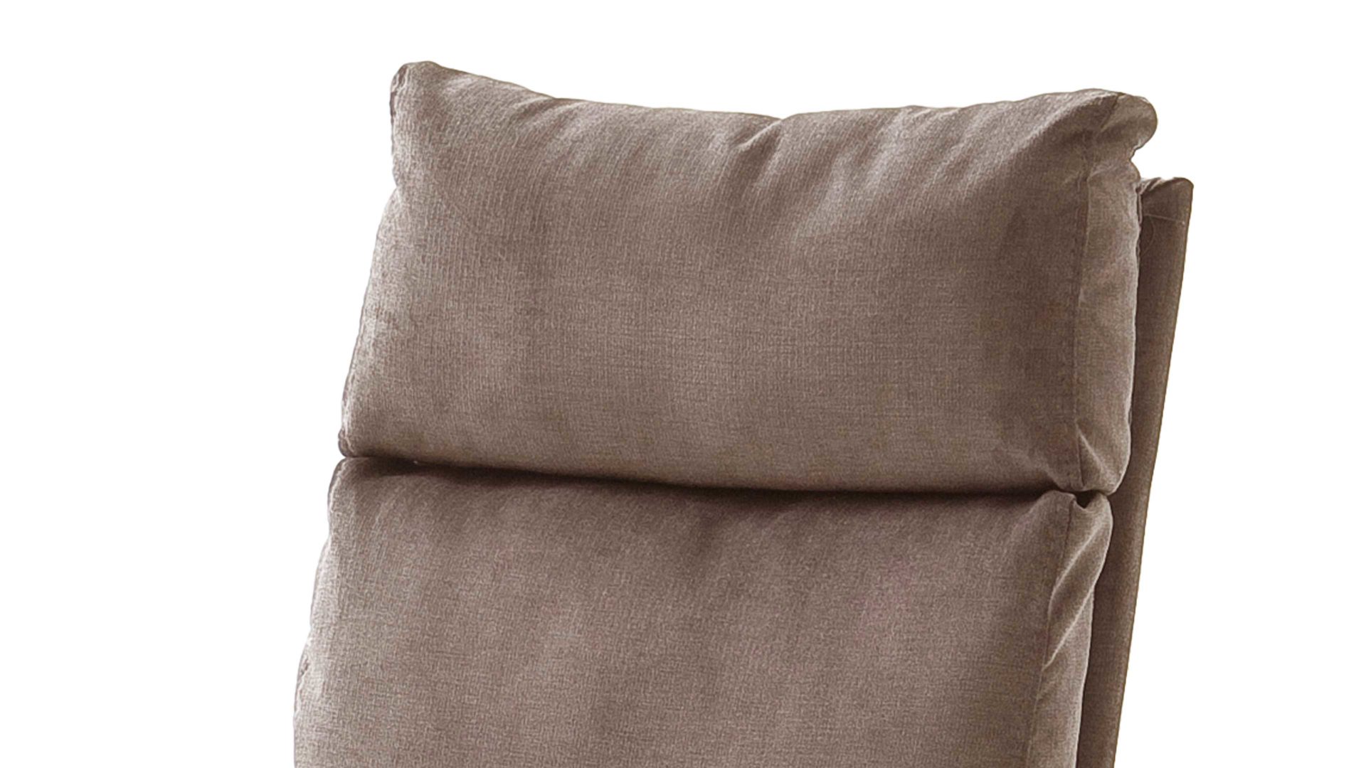 Schwingstuhl Mca furniture aus Kunstfaser in Hellbraun Schwingstuhl Pia sandfarbener Chenillebezug SA & Edelstahlgestell