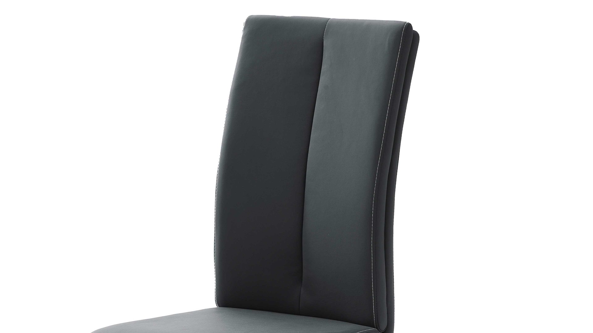 Schwingstuhl Mca furniture aus Kunstfaser in Schwarz Schwingstuhl bzw. Freischwinger Paulo II schwarzes Kunstleder 10SX & Edelstahl