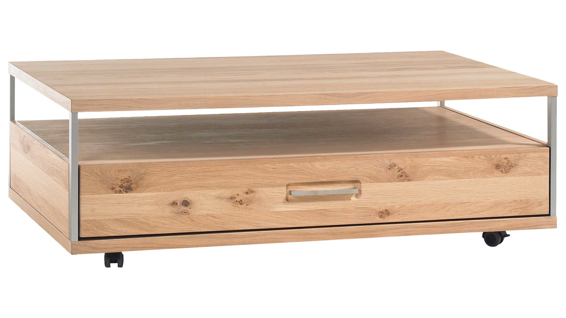 Couchtisch Mca furniture aus Holz in Holzfarben Wohnprogramm Espero - Couchtisch bzw. Wohnzimmertisch Asteiche Bianco – ca. 115 x 70 cm
