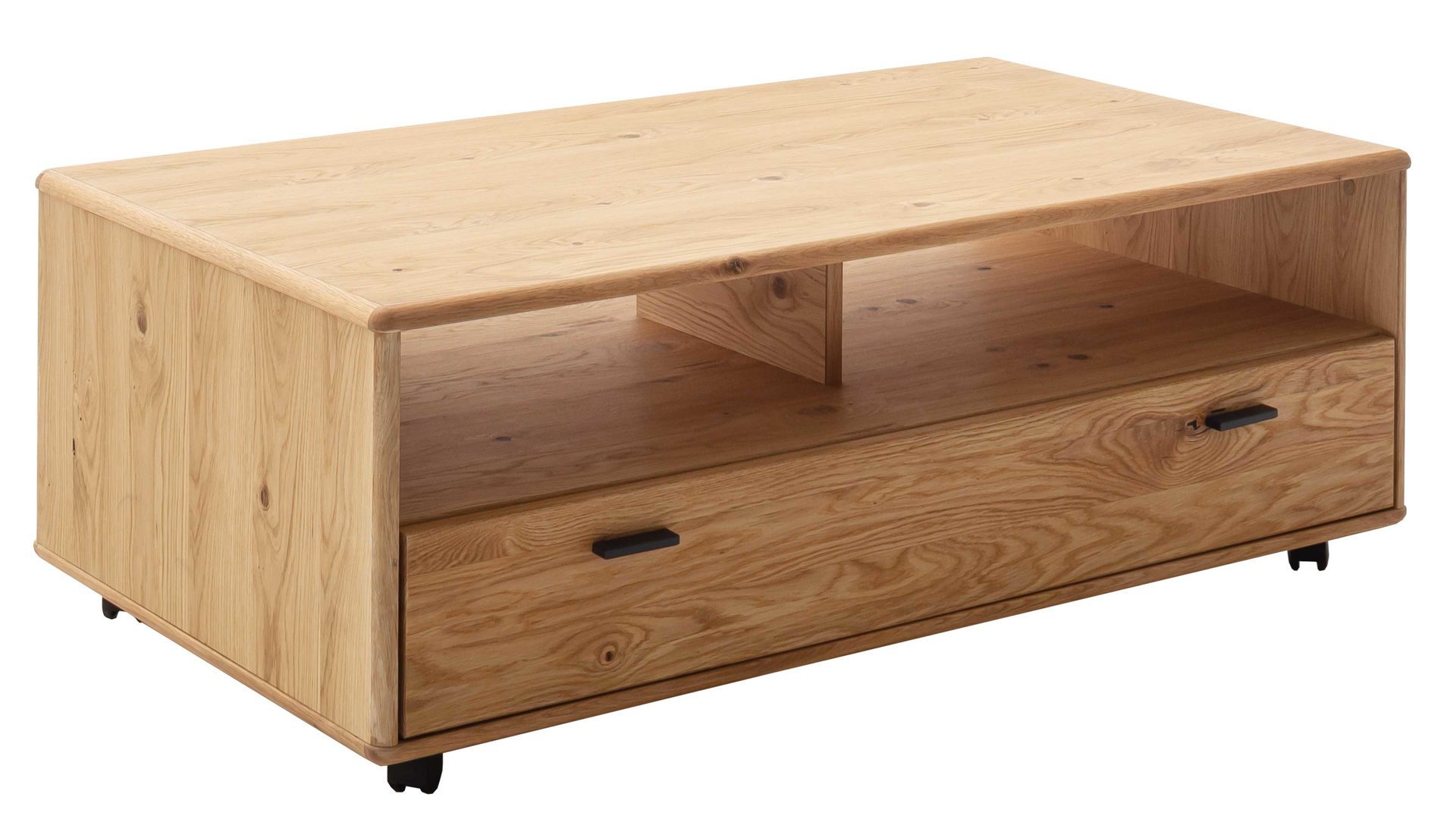 Couchtisch Mca furniture aus Holz in Holzfarben Wohnprogramm Arezzo - Couchtisch Wildeiche & Anthrazit - ca. 115 x 65 cm