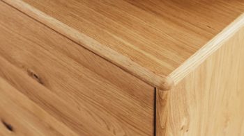 Wohnwand Mca furniture aus Holz in Holzfarben Wohnprogramm Arezzo - Wohnwand Wildeiche & Anthrazit - dreiteilig, Breite ca. 319 cm