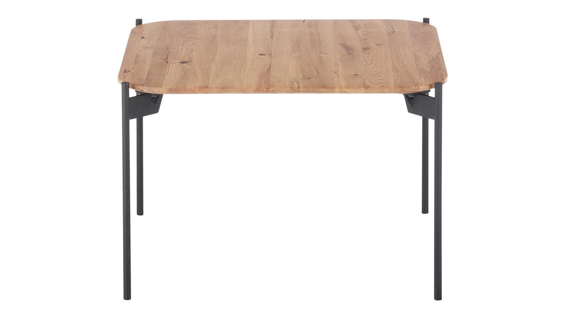 Beistelltisch A better place furniture aus Holz in Holzfarben Beistelltisch Alto Eiche & schwarz - ca. 60 x 60 cm