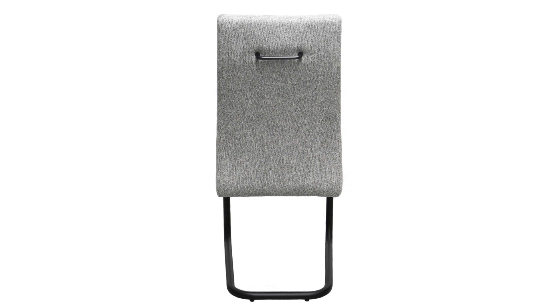 Schwingstuhl Standard furniture factory aus Kunstfaser in Hellgrau Schwingstuhl Gardone nadelstreifenfarbener Strukturstoff Mercury Pinestripe 5502