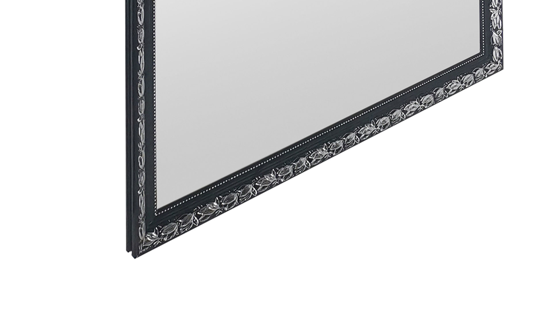 Wandspiegel Mirrors and more aus Spiegel in Schwarz Rahmenspiegel Sonja Schwarz - ca. 100  x 200 cm