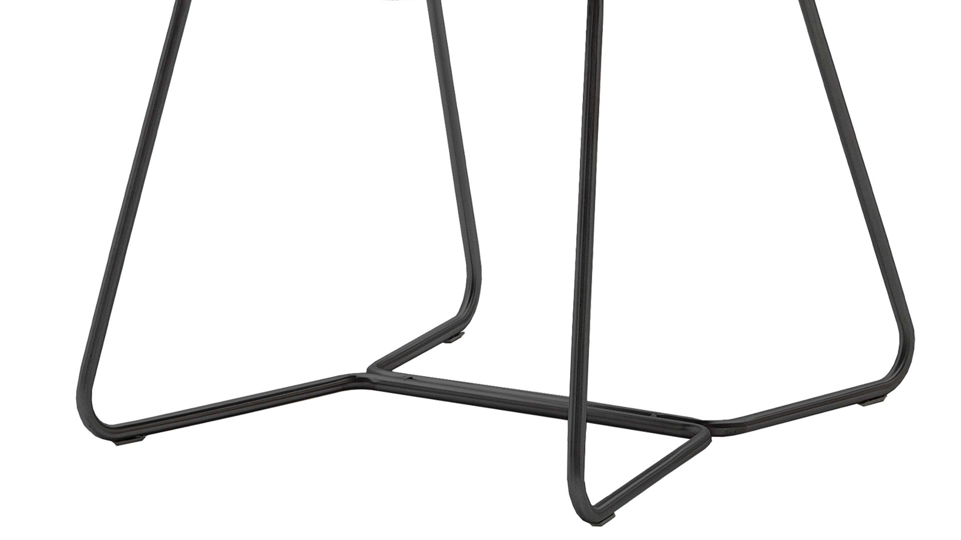 Polsterstuhl Mca furniture aus Stoff in Anthrazit Polsterstuhl Hampton anthrazitfarbene Chenille & Mattschwarz