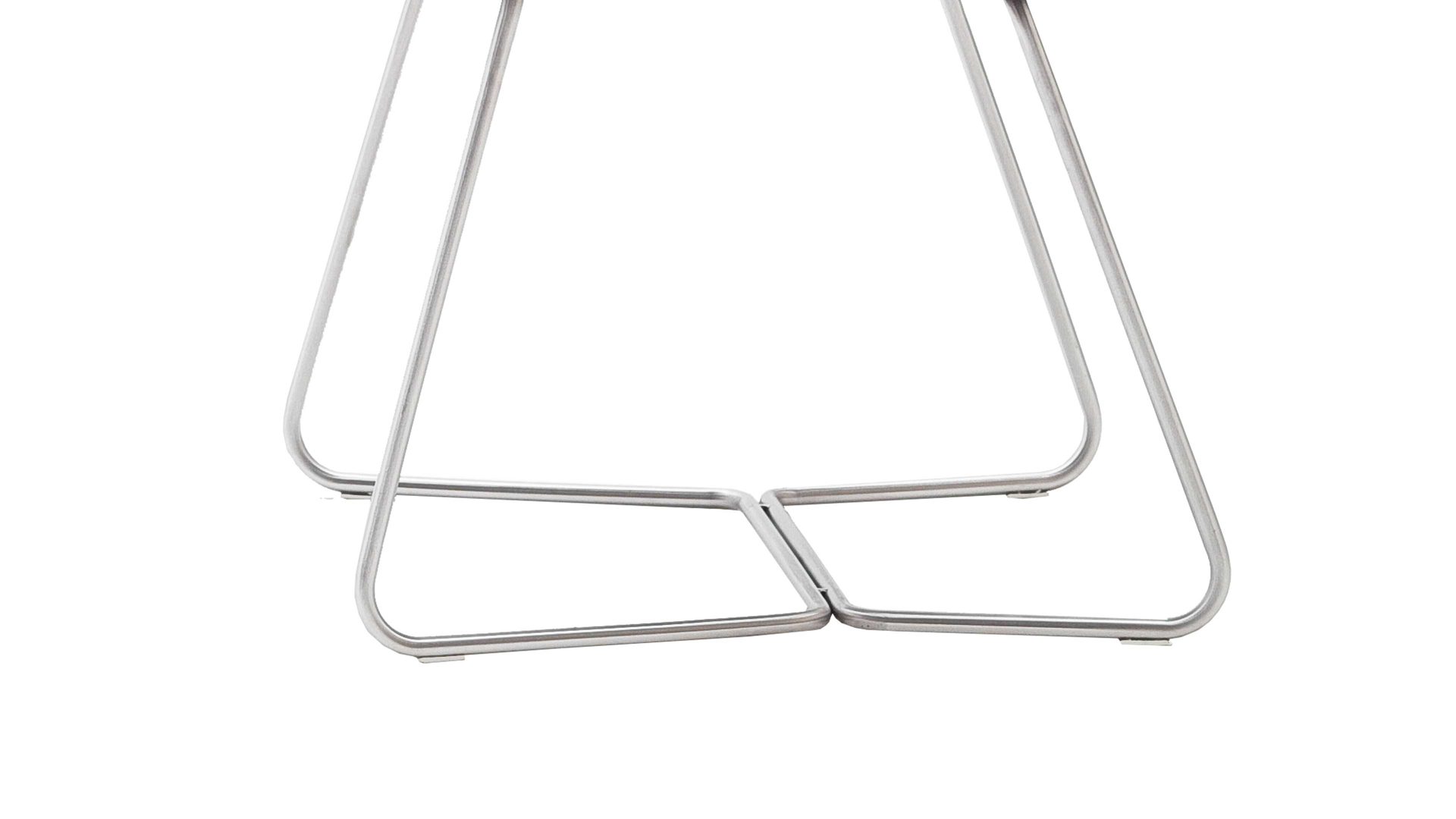 Polsterstuhl Mca furniture aus Stoff in Braun Polsterstuhl Hampton cappuccinofarbene Chenille & Edelstahl