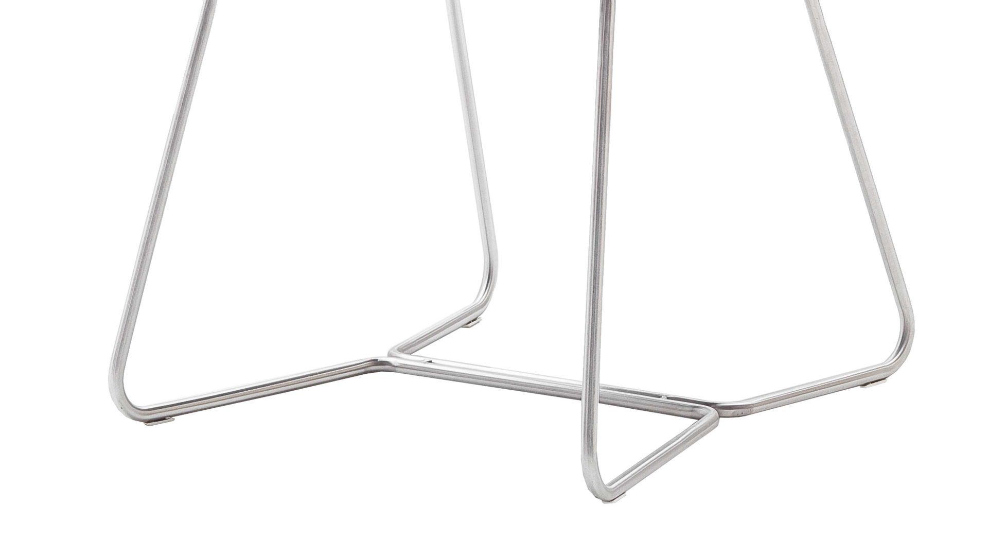 Polsterstuhl Mca furniture aus Stoff in Braun Polsterstuhl Hampton cappuccinofarbene Chenille & Edelstahl