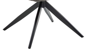 Vierfußstuhl Niehoff sitzmoebel aus Stoff in Anthrazit NIEHOFF SITZMÖBEL Polsterstuhl Tosca anthrazitfarbener Webstoff Brego & graue Mikrofaser Cowboy