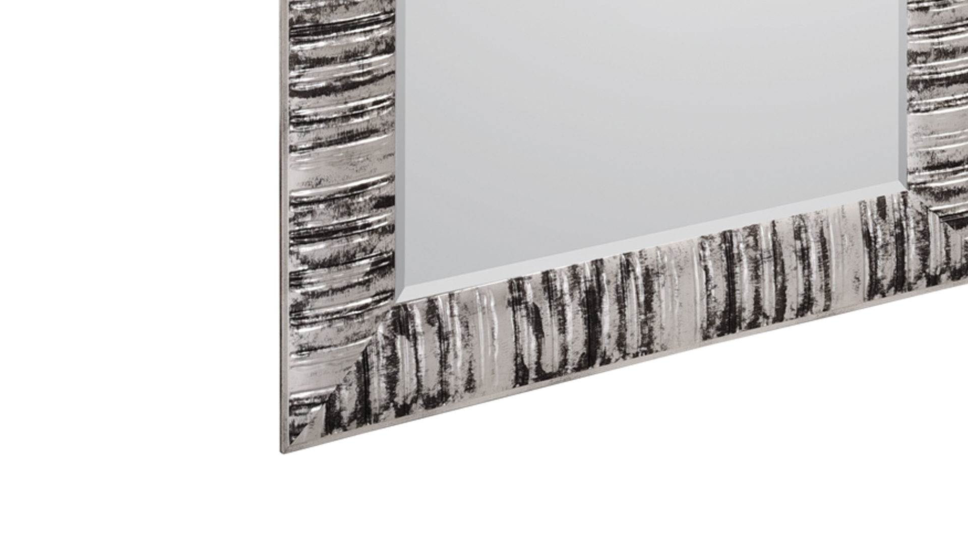 Wandspiegel Mirrors and more aus Spiegel in Silber Rahmenspiegel Nadja Silber - ca. 70 x 170 cm