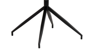 Vierfußstuhl Actona group aus Stoff in Grau Armlehnstuhl Brooke grauer Bezug Monza 120 & schwarzes Metall - drehbar