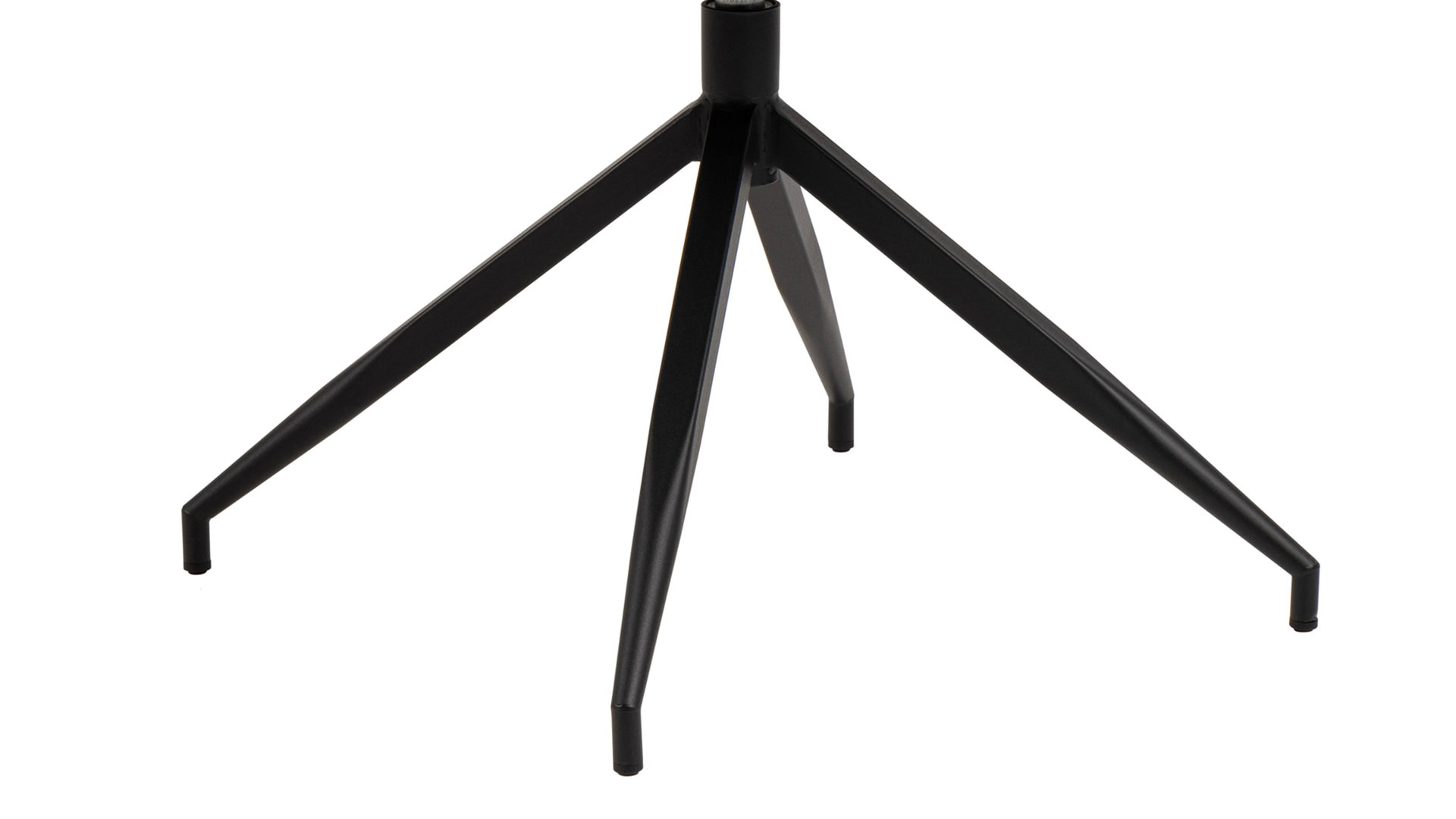 Vierfußstuhl Actona group aus Stoff in Anthrazit Armlehnstuhl Brooke anthrazitfarbener Bezug Monza 130 & schwarzes Metall - drehbar