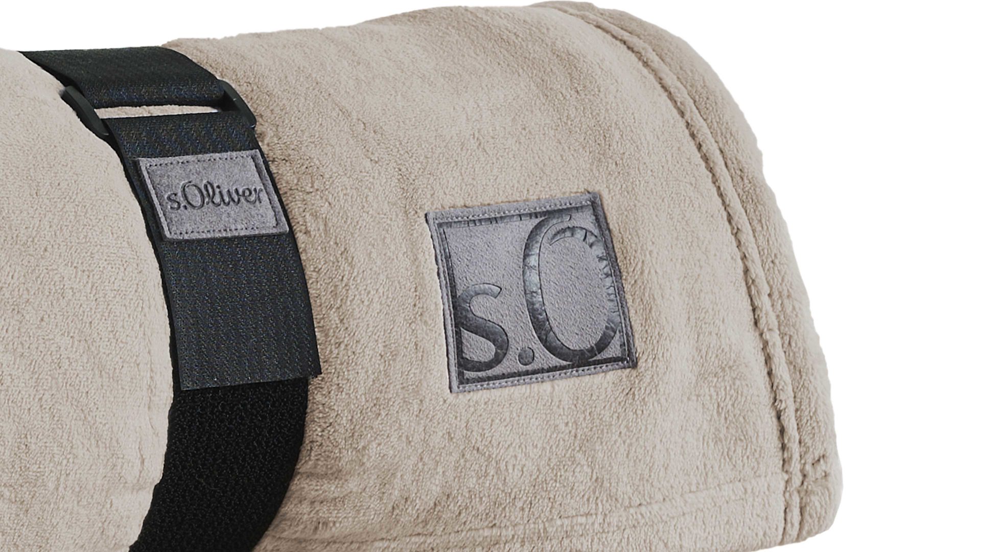 Wohndecke Ibena® aus Kunstfaser in Beige s.Oliver Wohndecke Kuschelsoft sandfarbene Kunstfaser - ca. 150 x 200 cm