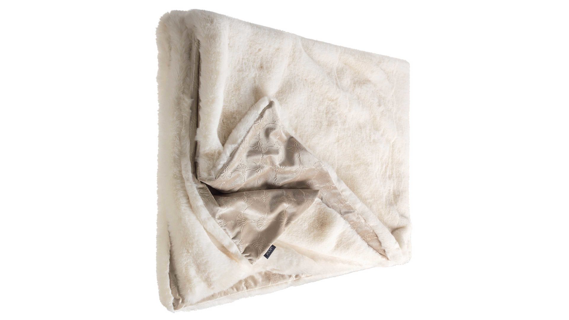 Wohndecke Stoeckel & grimmler aus Kunstfaser in Weiß JOOP! Wohndecke Smooth weiße Kunstfaser - ca. 130 x 170 cm