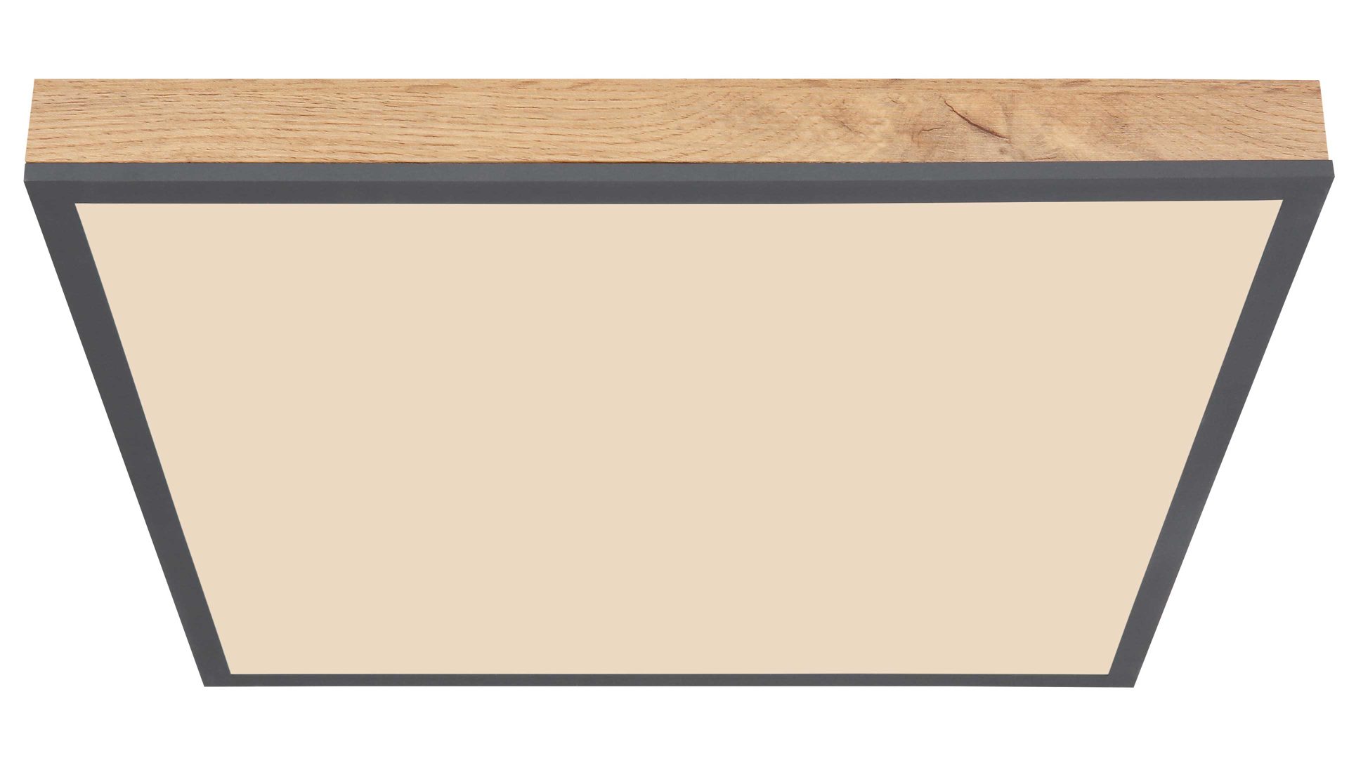 Deckenleuchte Globo lighting aus Holz in Holzfarben GLOBO Leuchten Serie Rodo - Deckenleuchte mit Farbwechsler Holz & Graphit – ca. 45 x 45 cm