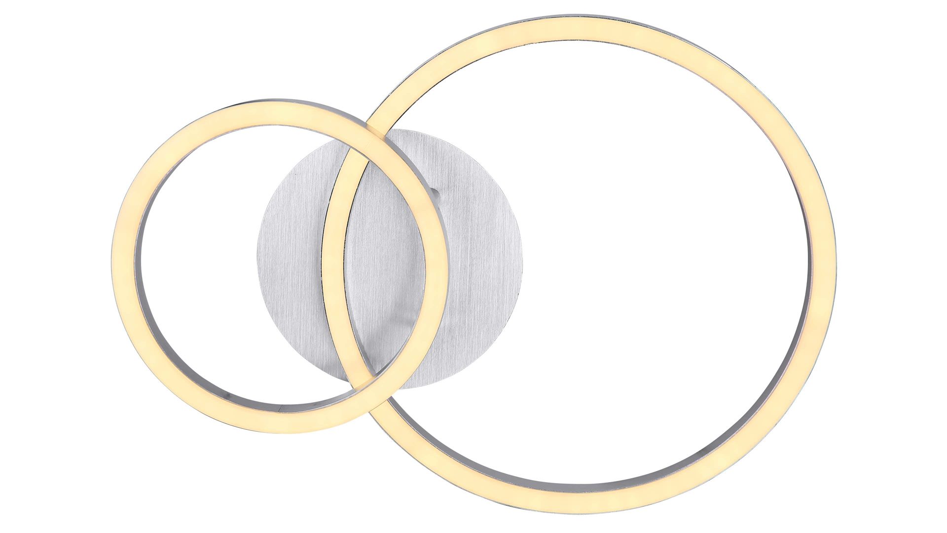 Deckenleuchte Globo lighting aus Metall in Aluminium GLOBO LIGHTING Leuchten Serie Reggy - Deckenlampe Aluminium & opalfarbenes Acryl - Länge ca. 42 cm