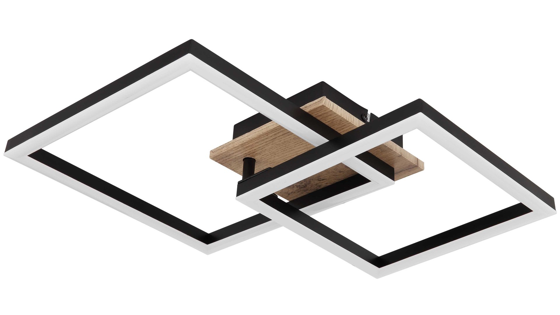 Deckenleuchte Globo lighting aus Metall in Schwarz GLOBO Deckenlampe Bossy mattschwarzes Metall - Länge ca. 53 cm