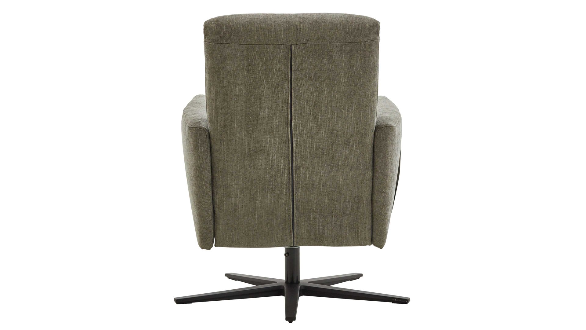 Relaxsessel COMFORT SMART aus Stoff in Dunkelgrün COMFORT SMART Polstersessel Calipso L grüner Strukturbezug Yelda & schwarzer Sternfuß 909