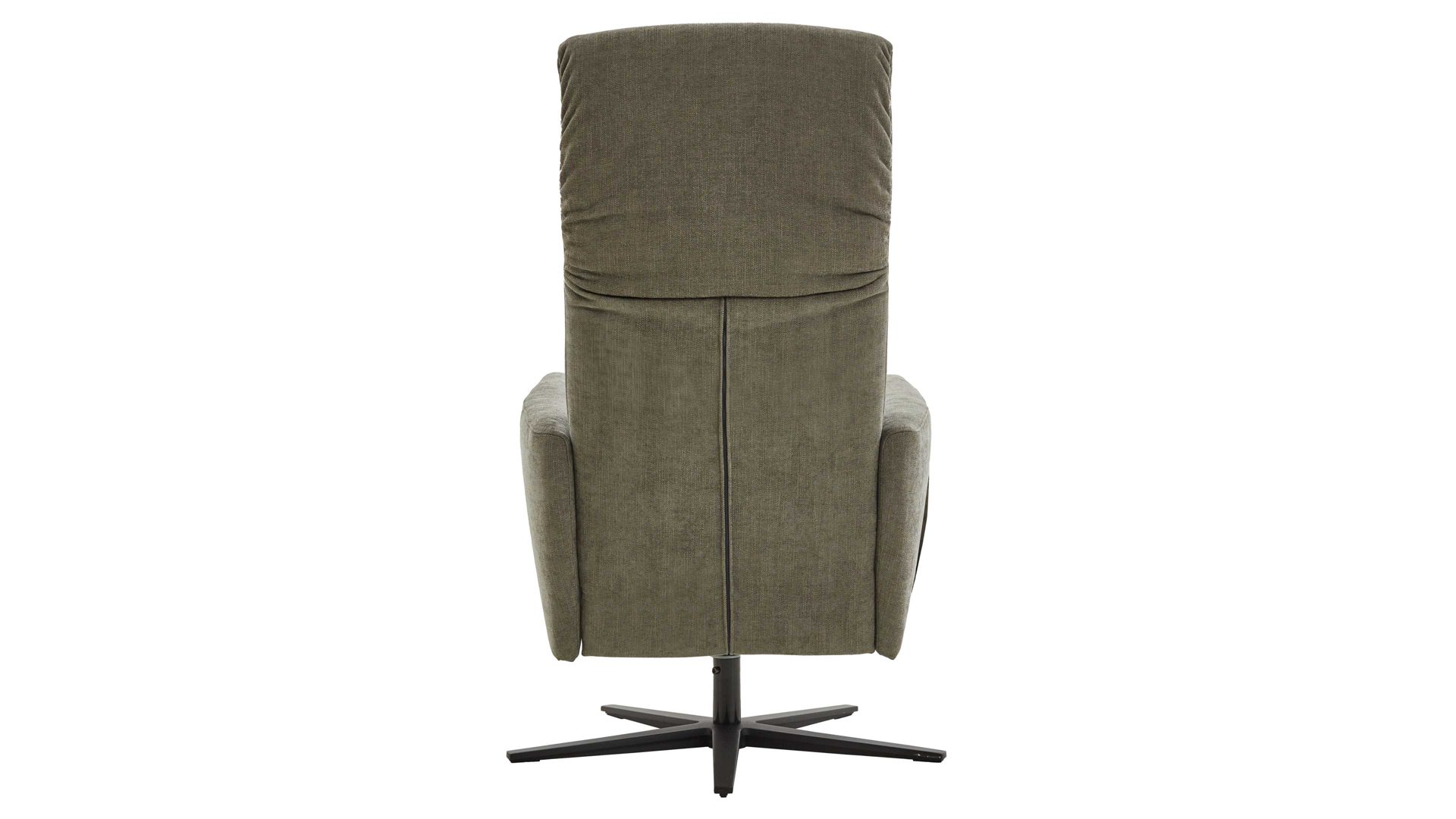 Relaxsessel COMFORT SMART aus Stoff in Dunkelgrün COMFORT SMART Polstersessel Calipso L grüner Strukturbezug Yelda & schwarzer Sternfuß 909