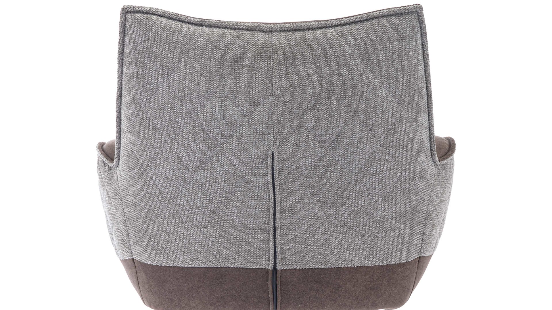 Vierfußstuhl MIVIVO aus Kunstfaser in Braun MIVIVO Wohnprogramm Fresno - Armlehnstuhl mit Drehfunktion zweifarbige Stoffkombination & schwarzes Metall