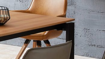 Auszugtisch Niehoff sitzmoebel aus Holz in Holzfarben NIEHOFF SITZMÖBEL Ausziehtisch Monaco Charakter-Eiche & schwarzes Eisen – ca. 200 - 300 x 100 cm
