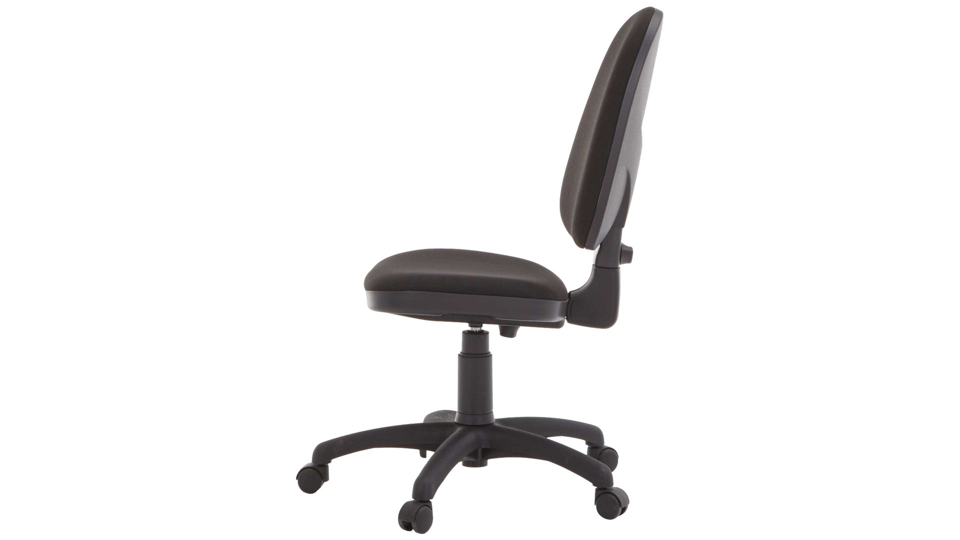 Drehstuhl Nowystyl aus Kunstfaser in Schwarz Drehstuhl Prestige als Büromöbel mit hohem Sitzkomfort schwarzer Bezug Oban & schwarzes Fußkreuz