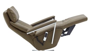 Funktion Steinpol polsteria aus Leder in Transparent Relaxsessel Serie Relaxa-Feeling - motorische Funktion drei Motoren & Akku