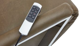 Funktion Steinpol polsteria aus Leder in Transparent Relaxsessel Serie Relaxa-Feeling - motorische Funktion drei Motoren & Akku