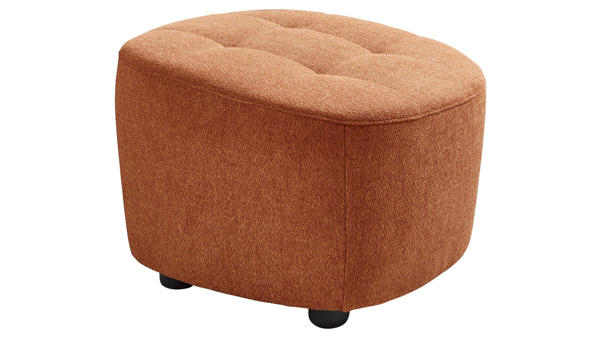 Polsterhocker KAWOO aus Stoff in Orange KAWOO Polsterhocker SE52-52 Signal-oranger Sttrukturbezug TCM727