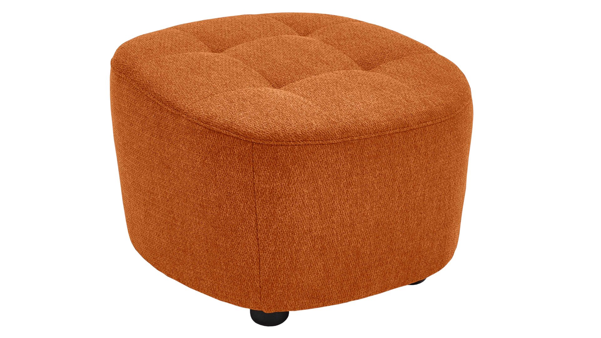 Polsterhocker KAWOO aus Stoff in Orange KAWOO Polsterhocker SE52-52 Signal-oranger Sttrukturbezug TCM727