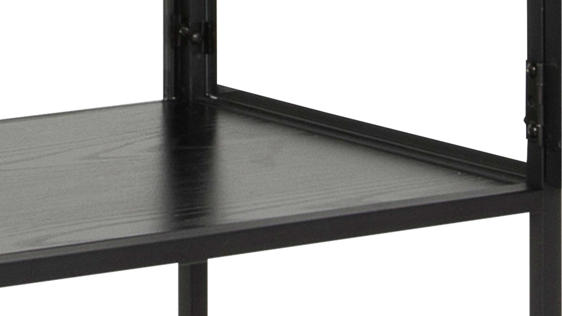 Vitrine Actona group aus Glas in Transparent Vitrine Seaford im Industrielook Glas, Holz & Metall – zwei Türen, Höhe ca. 186 cm