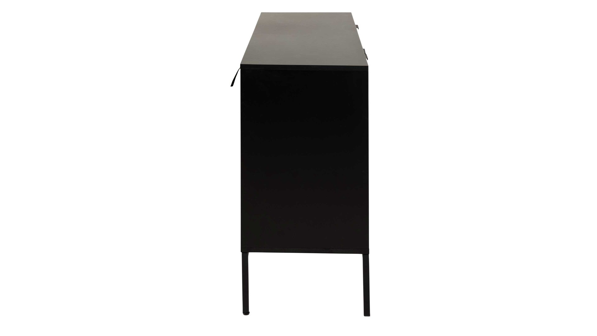 Sideboard Actona group aus Holz in Holzfarben Sideboard Seaford im Industrielook Wildeiche & Schwarz – zwei Türen, drei Schubladen, Länge ca. 160 cm