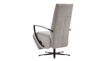 Relaxsessel Steinpol polsteria aus Stoff in Silber Sesselsystem  Ergo Concept Style - Relaxsessel silberner Stoffbezug - manuell verstellbar