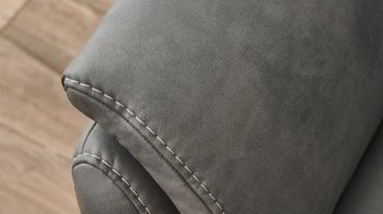 2,5-Sitzer Steinpol polsteria aus Stoff in Grau Polsterprogramm Relaxa 6.0 Plus PSG XC - 2,5-Sitzer graue Mikrofaser Kevin - Länge ca. 166 cm