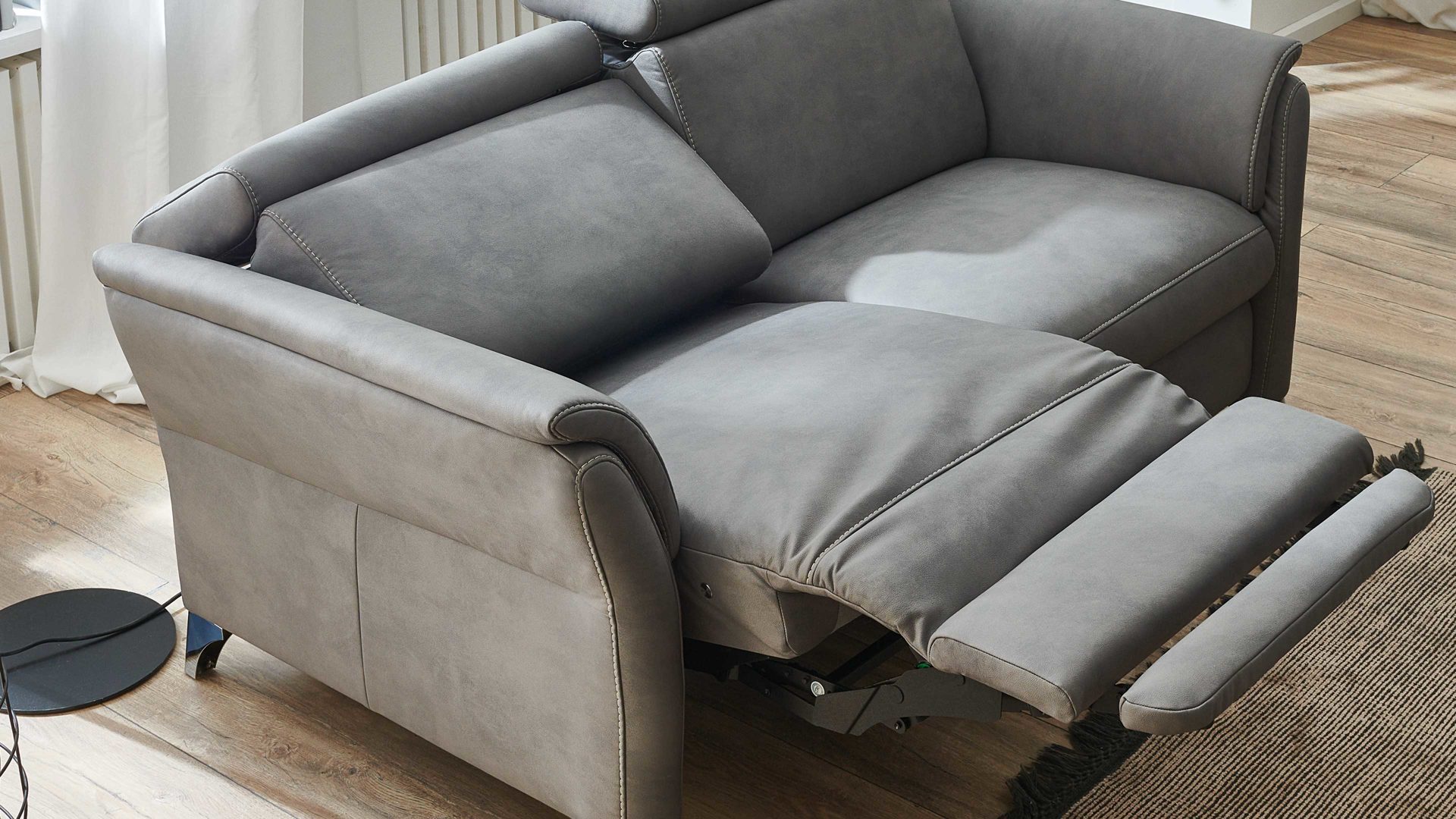 Funktion Steinpol polsteria aus Metall in Transparent Polsterprogramm Relaxa 6.0 Plus PSG XC - TV-Funktion ein Motor