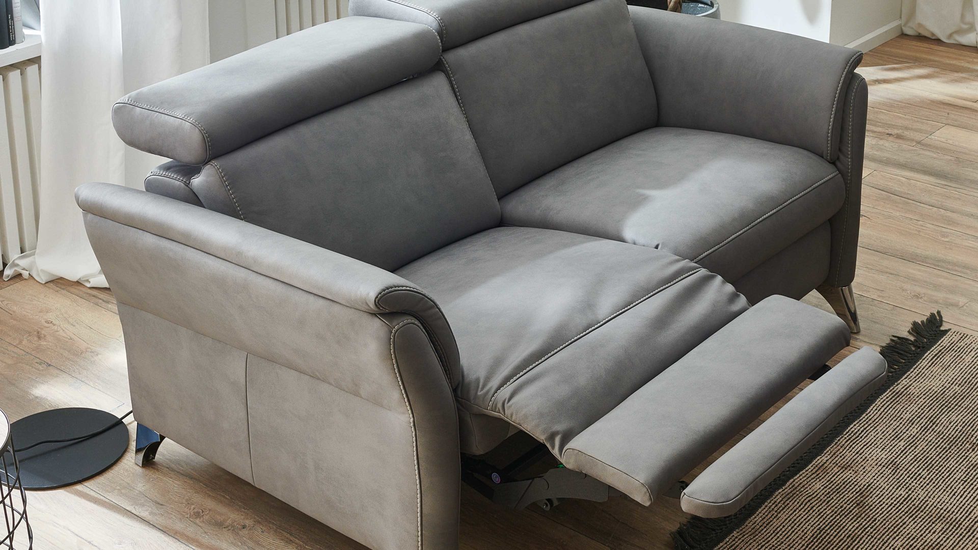 Funktion Steinpol polsteria aus Metall in Transparent Polsterprogramm Relaxa 6.0 Plus PSG XC - TV-Funktion ein Motor