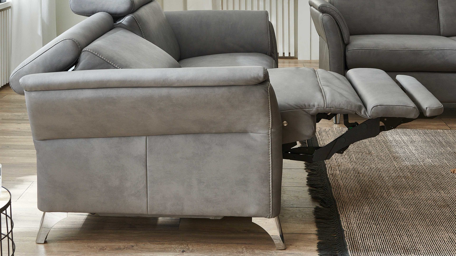 Funktion Steinpol polsteria aus Metall in Transparent Polsterprogramm Relaxa 6.0 Plus PSG XC - TV-Funktion ein Motor