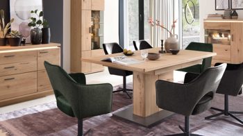 Auszugtisch Mca furniture aus Holz in Holzfarben Wohnprogramm Barcelona - Ausziehtisch geölte Balkeneiche – ca. 180 - 230 x 100 cm