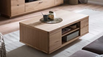 Couchtisch Mca furniture aus Holz in Holzfarben Wohnprogramm Barcelona - Couchtisch geölte Balkeneiche – ca. 115 x 65 cm