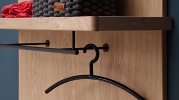 Garderoben-Set Mca furniture aus Holz in Holzfarben Garderobenprogramm Barcelona - Kombination 1 geölte Wildeiche – fünfteilig, Breite ca. 260 cm