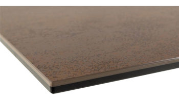 Esstisch Actona group aus Keramik in Braun Esstisch Heaven Rostbraun & Metall - ca. 200 x 100 cm