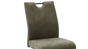 Schwingstuhl Mca furniture aus Stoff in Grün Schwingstuhl Olive & Schwarz