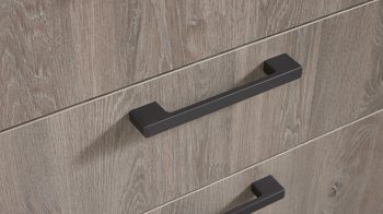 Einbauküche culineo® aus Holz in Holzfarben Culineo® Einbauküche C371 mit PROGRESS Einbaugeräten Eiche Bergamo & Schiefergrau - Stellfläche ca. 275 x 305 cm