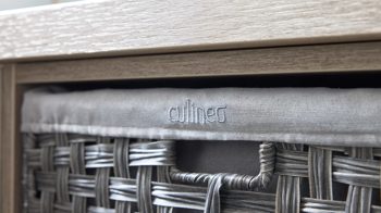 Einbauküche culineo® aus Holz in Holzfarben Culineo® Einbauküche C371 mit PROGRESS Einbaugeräten Eiche Bergamo & Schiefergrau - Stellfläche ca. 275 x 305 cm