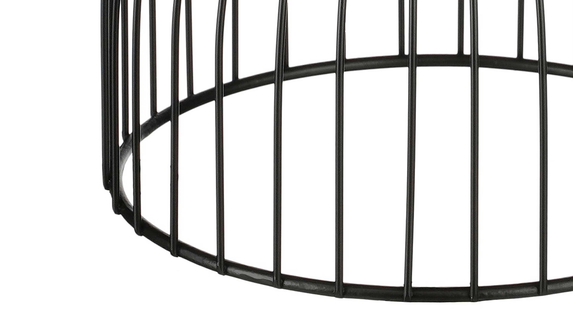 Beistelltisch Edelman® aus Metall in Schwarz Metall-Beistelltisch Adamo schwarzes Eisen - Höhe ca. 38 cm