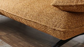 Ecksofa Koinor aus Stoff in Hellbraun KOINOR Polstermöbel Serie Caio - Ecksofa hellbrauner Stoffbezug Intense 35 & Metallfüße - Stellfläche ca. 161 x 236 cm