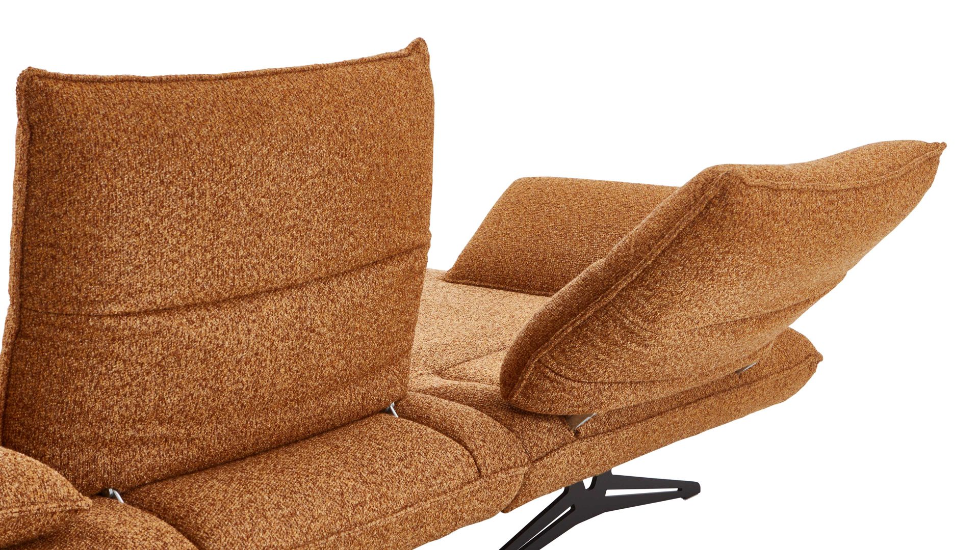 Ecksofa Koinor aus Stoff in Hellbraun KOINOR Polstermöbel Serie Caio - Ecksofa hellbrauner Stoffbezug Intense 35 & Metallfüße - Stellfläche ca. 161 x 236 cm