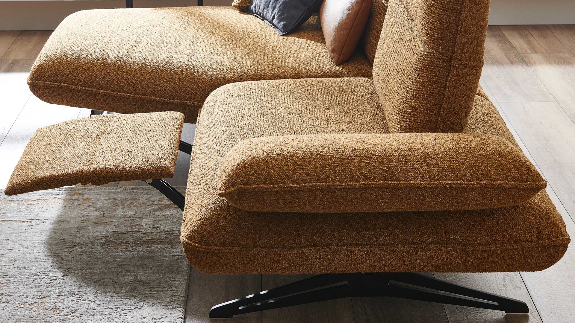 Funktion Koinor aus Metall in Transparent KOINOR Polstermöbel Serie Caio - Fußstütze motorische Funktion