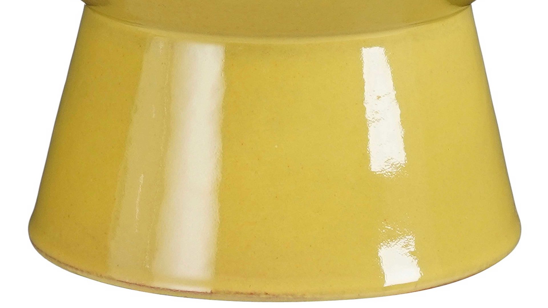 Zierschale Edelman® aus Stein in Gelb Schale Lake gelbe Keramik - Durchmesser ca. 27 cm