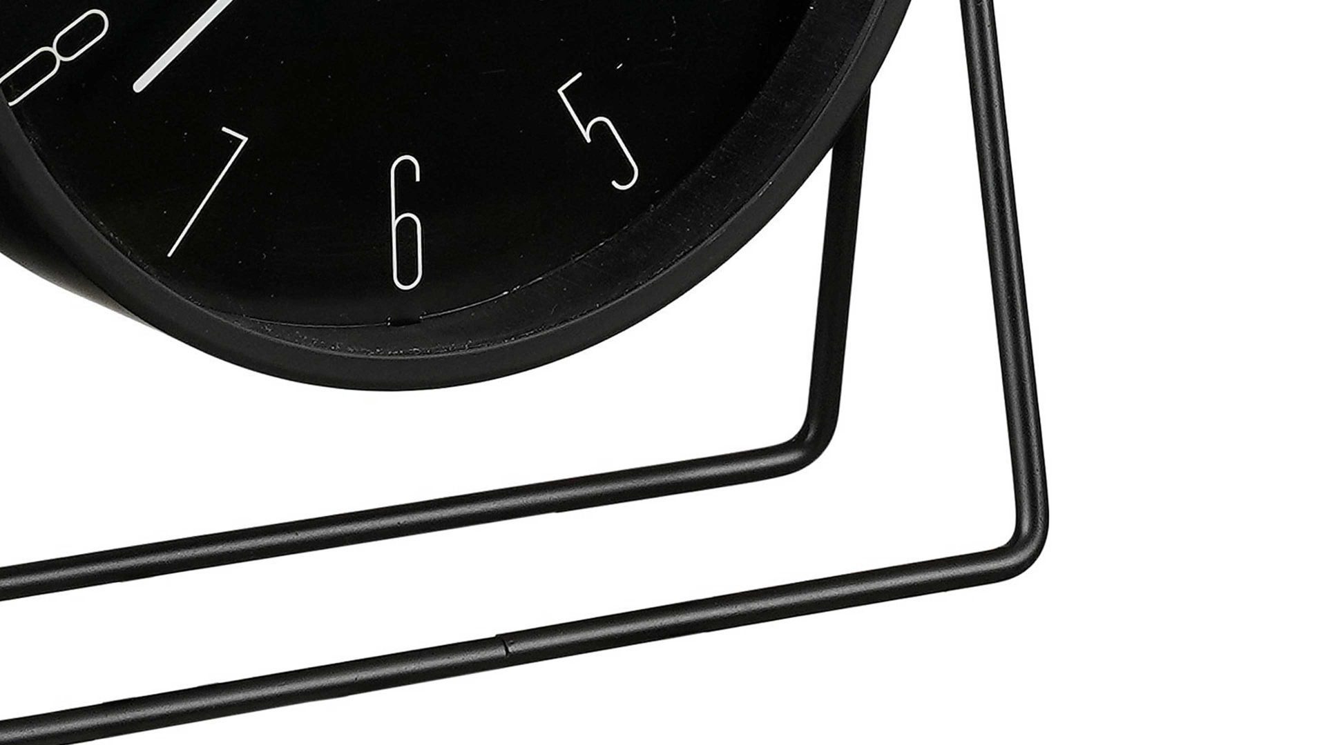 Uhr Edelman® aus Metall in Schwarz Tisch-Uhr Corky schwarzes Eisen - Höhe ca. 19 cm